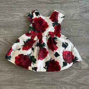 Baby girl dress with floral print